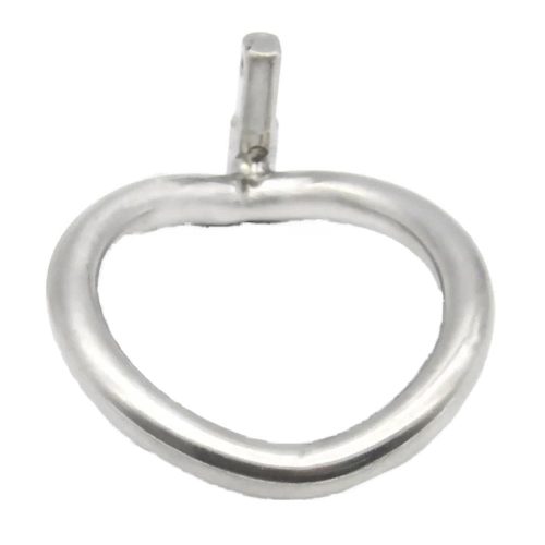 Discover intense submission with our lockless, rigid ring chastity device, evoking the anticipation of a rattlesnake.