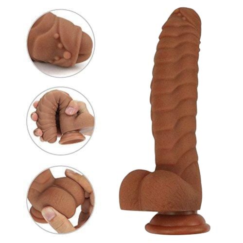 Armor-Like Uncut 8" Fantasy Dildo With Suction Cup