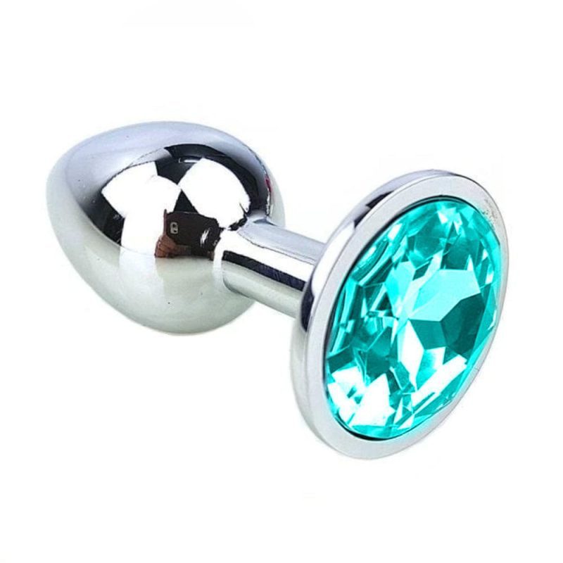 Bejewelled Stainless Steel Plug 2.8 to 3.74" Long