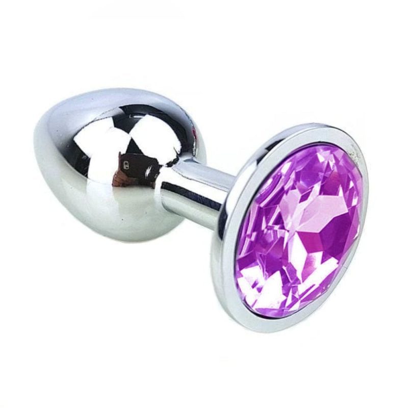 Bejewelled Stainless Steel Plug 2.8 to 3.74" Long