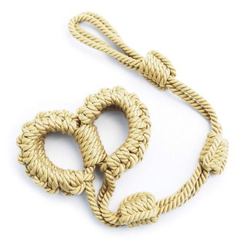 Adjustable Nylon Bondage Play Rope Handcuffs and Neck Restraint