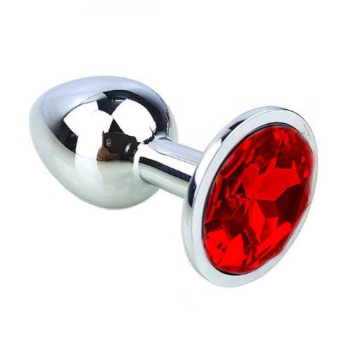 Bejewelled Stainless Steel Plug 2.8 to 3.74" Long